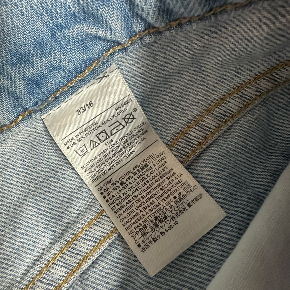 Banana Republic Denim Shorts 16 33 34 17 Light Wash Blue Tie Waist high rise - Picture 5 of 8